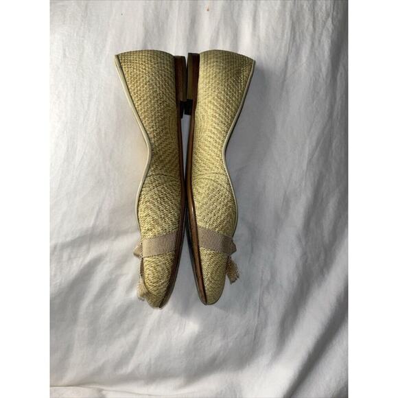 Salvatore Ferragamo Ballet Flats‎ Size 6 B Textured Grosgrain Ribbon Excellent! - Picture 4 of 8